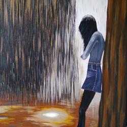 Rain - Acrylic on Canvas - 18" x 24"